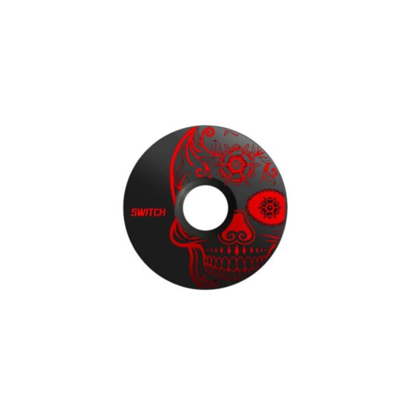 Tappo Serie Sterzo Switch in Alluminio Skull ROSSO