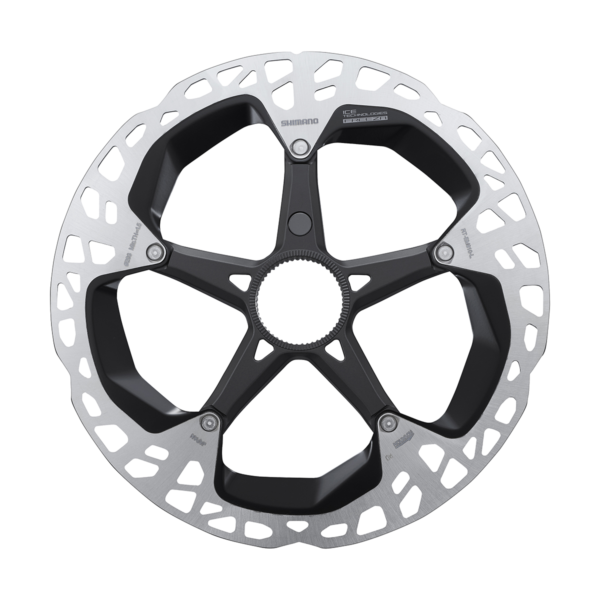 SHIMANO Disco Freno E-Bike RT-EM910 Ice-Tech Freeza 203mm Center Lock Con Magnete Anello Bloccaggio Interno