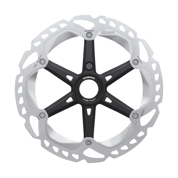 SHIMANO Disco Freno E-Bike RT-EM810 Ice-Tech Freeza 203mm Center Lock Con Magnete Anello Bloccaggio Interno