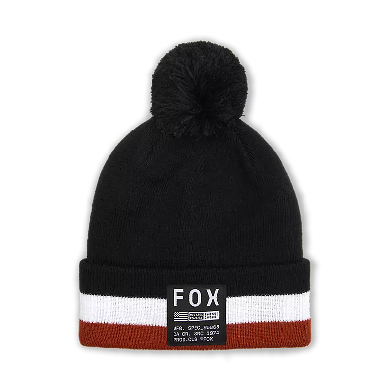 FOX Berretto Fracture Pom Nero
