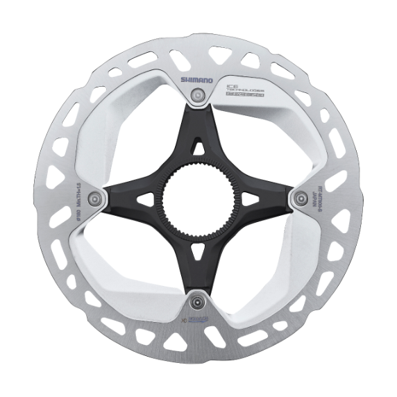 Disco Freno Shimano RT-MT800 160mm CenterLock Ice Tech Serraggio Interno