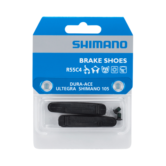 SHIMANO Coppia pattini strada R55C4 per freni shimano