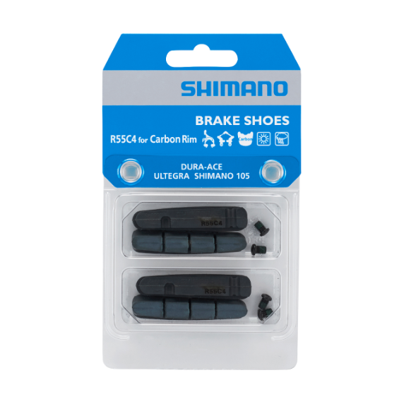 SHIMANO Pattini Freno R55C4 Cerchi Carbonio Dura-Ace BR-9000 2 paia