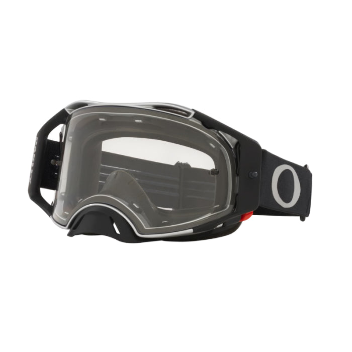 Maschera OAKLEY Airbrake mx nero/grigio lente clear
