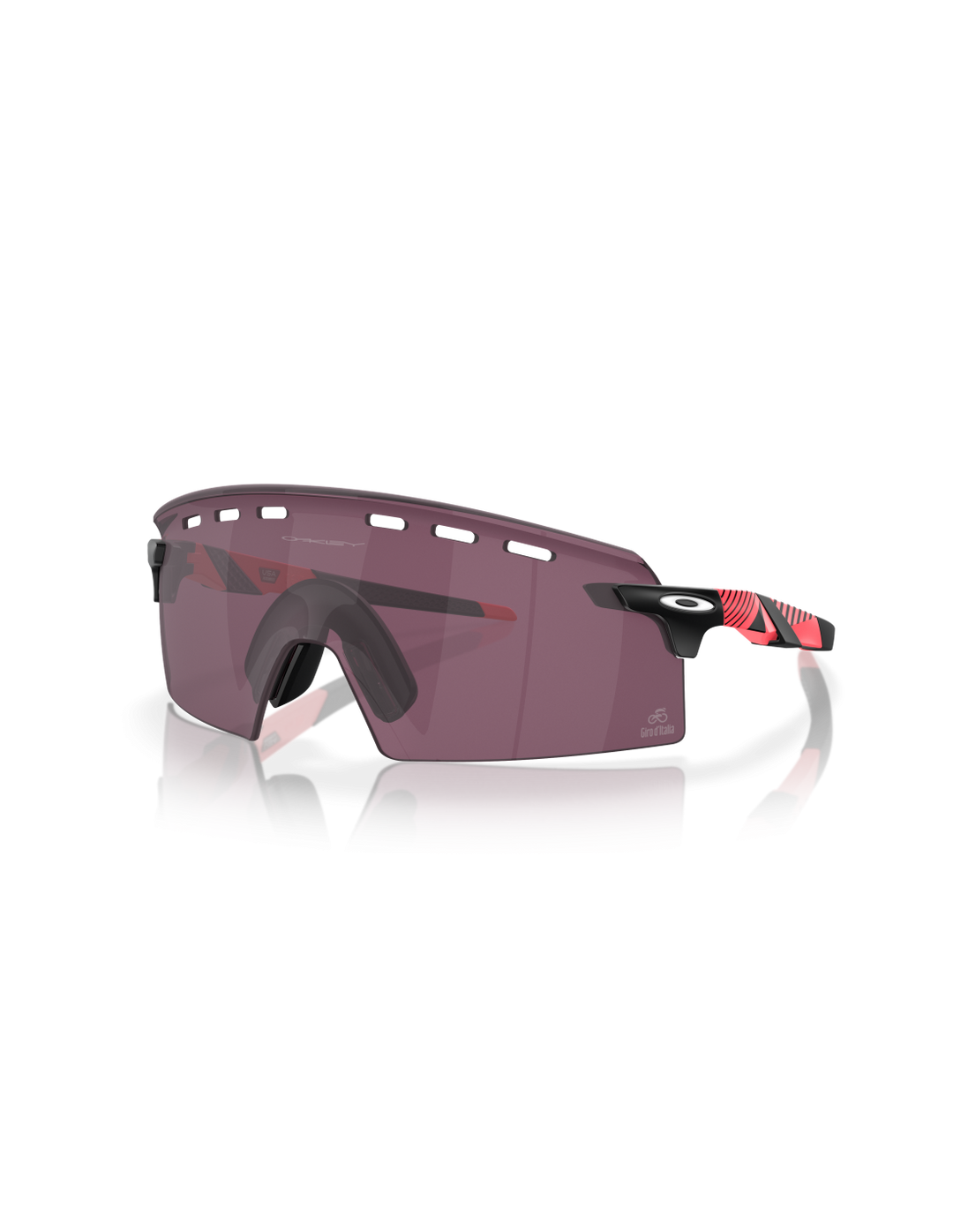 Occhiali OAKLEY Encoder strike vented Giro D'Italia Pink stripes Prizm road black