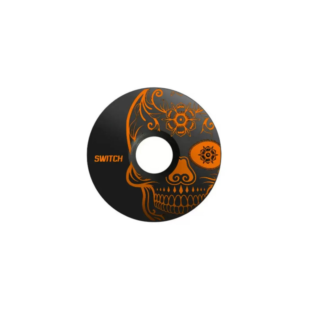 Tappo Serie Sterzo Switch in Alluminio Skull ARANCIO