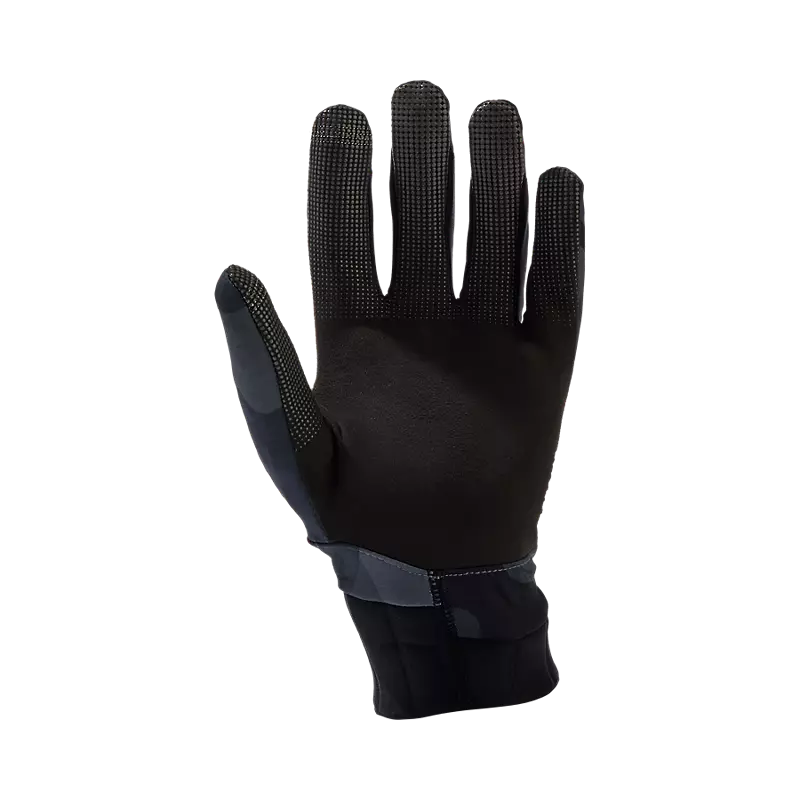 I guanti MTB invernali Fox Defend Fire Pro garantiscono  tenuta ottimale e compatibilità touchscreen grazie al palmo in pelle Clarino™