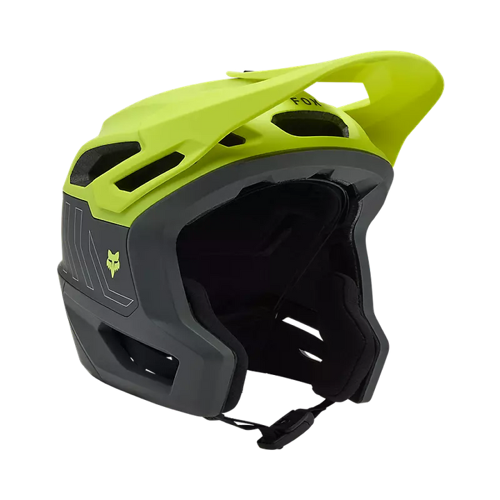 Casco Fox Dropframe Pro Giallo Fluo