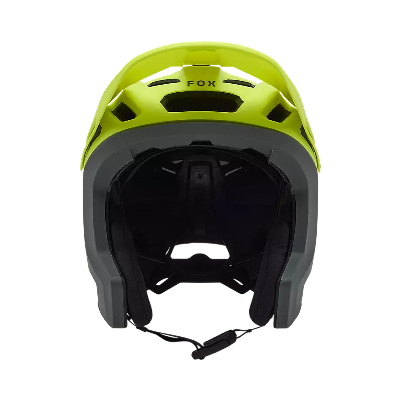 Casco Fox Dropframe Pro Giallo Fluo