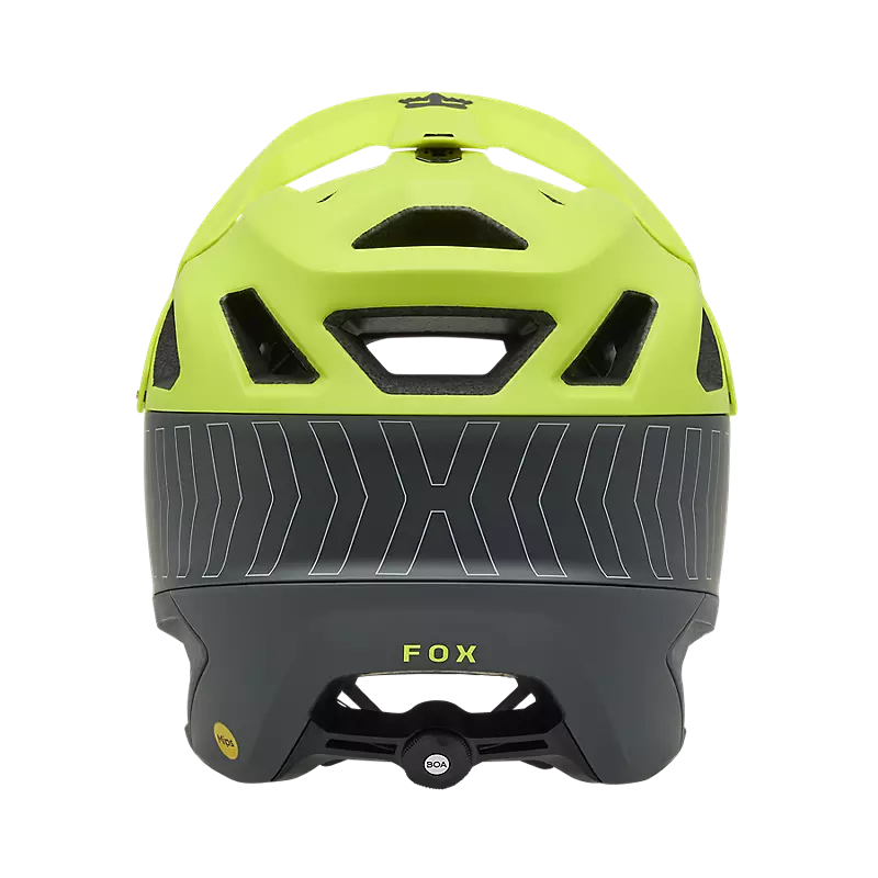 Casco Fox Dropframe Pro Giallo Fluo
