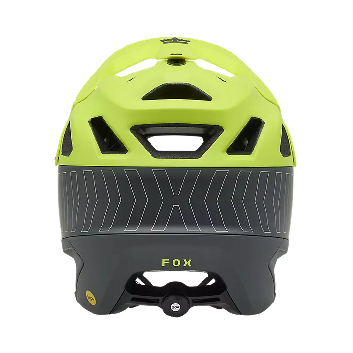 Casco Fox Dropframe Pro Giallo Fluo