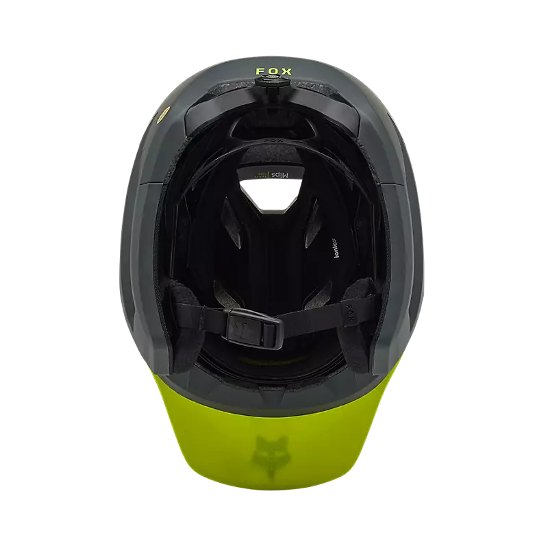 Casco Fox Dropframe Pro Giallo Fluo