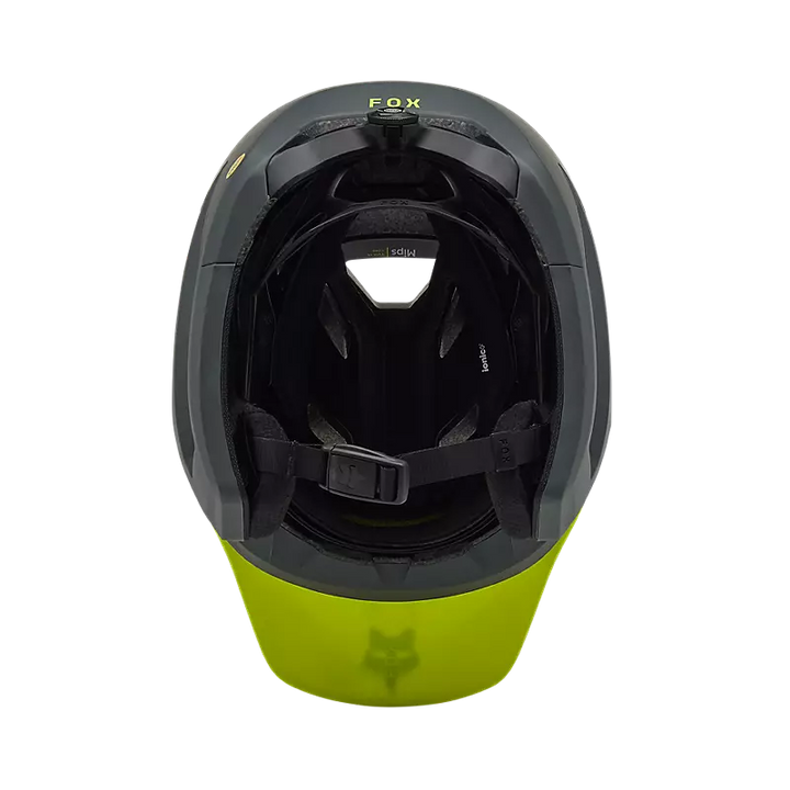Casco Fox Dropframe Pro Giallo Fluo