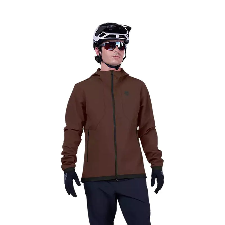 Giacca Mtb con cappuccio Fox Ranger Fire Marrone