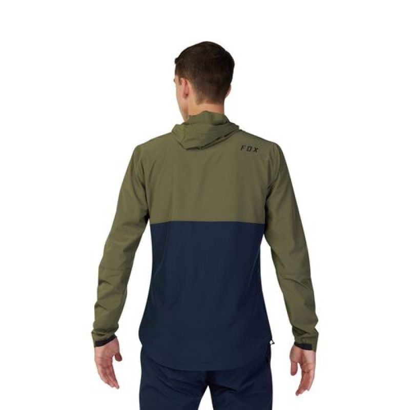 Giacca antivento Mtb Fox Ranger Wind Pullover Verde