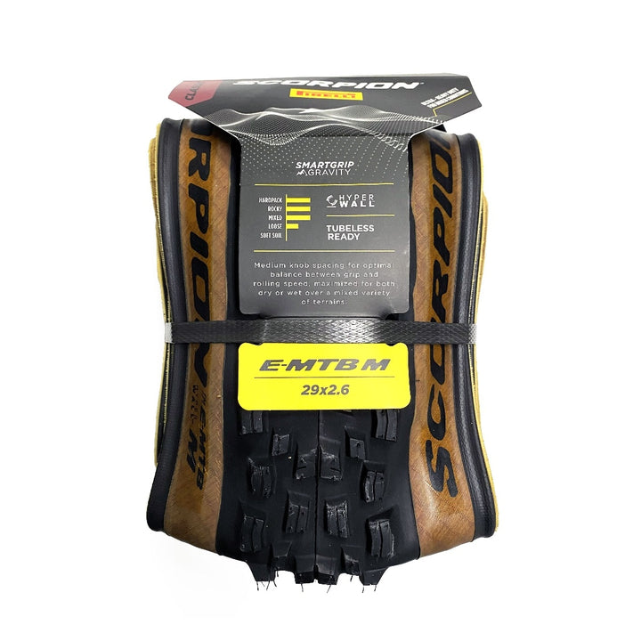 Copertone Pirelli SCORPION E-MTB M - 29X2.60, NERO MARRONE (CLASSIC), HYPERWALL