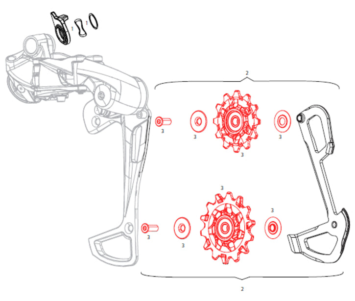 SRAM Kit puleggia GX Eagle