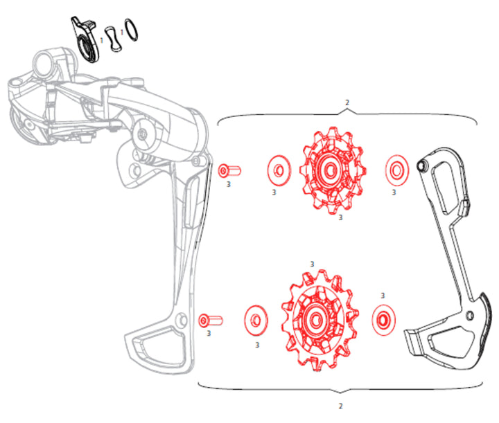 SRAM Kit puleggia GX Eagle